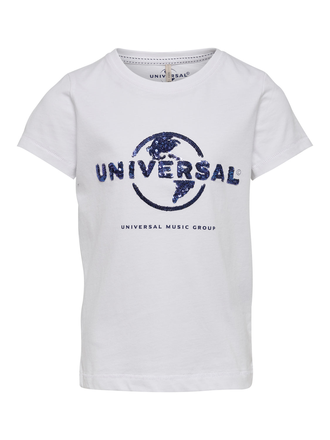 Only Mädchen T-Shirt Designer Weiß Pailletten Geschenkidee Teenie edel