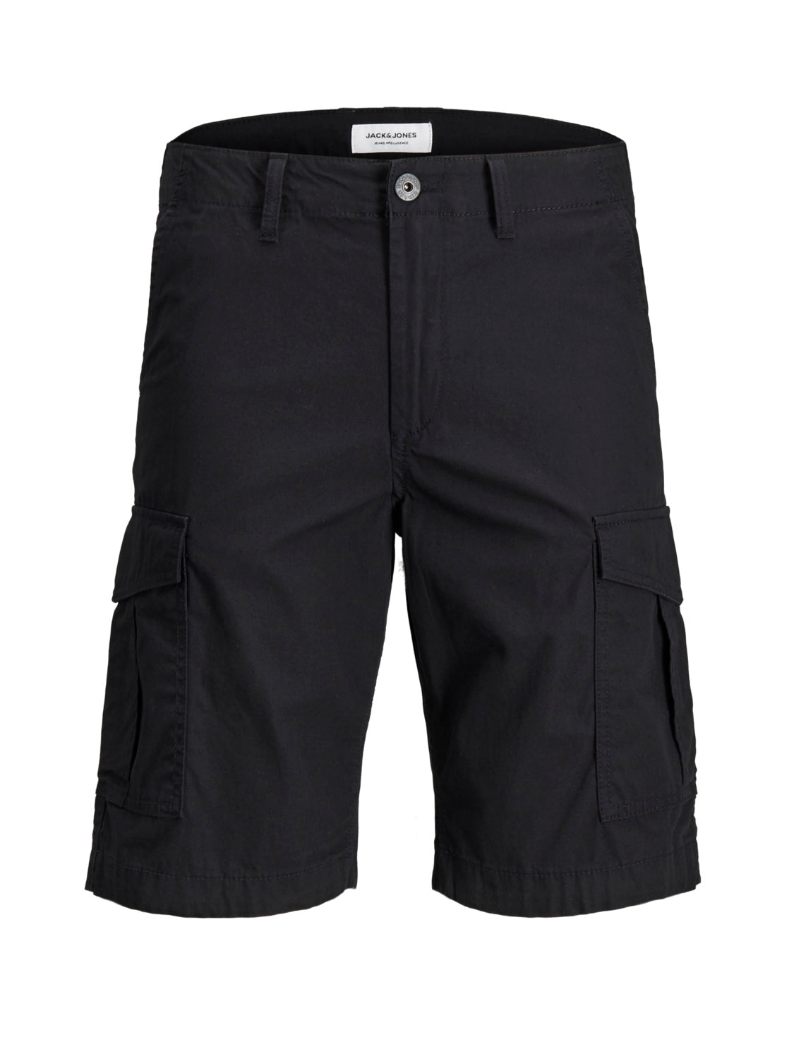 Jack & Jones Jungen Cargohose kurz Short  Schwarz Teenager JPSTCHARLIE