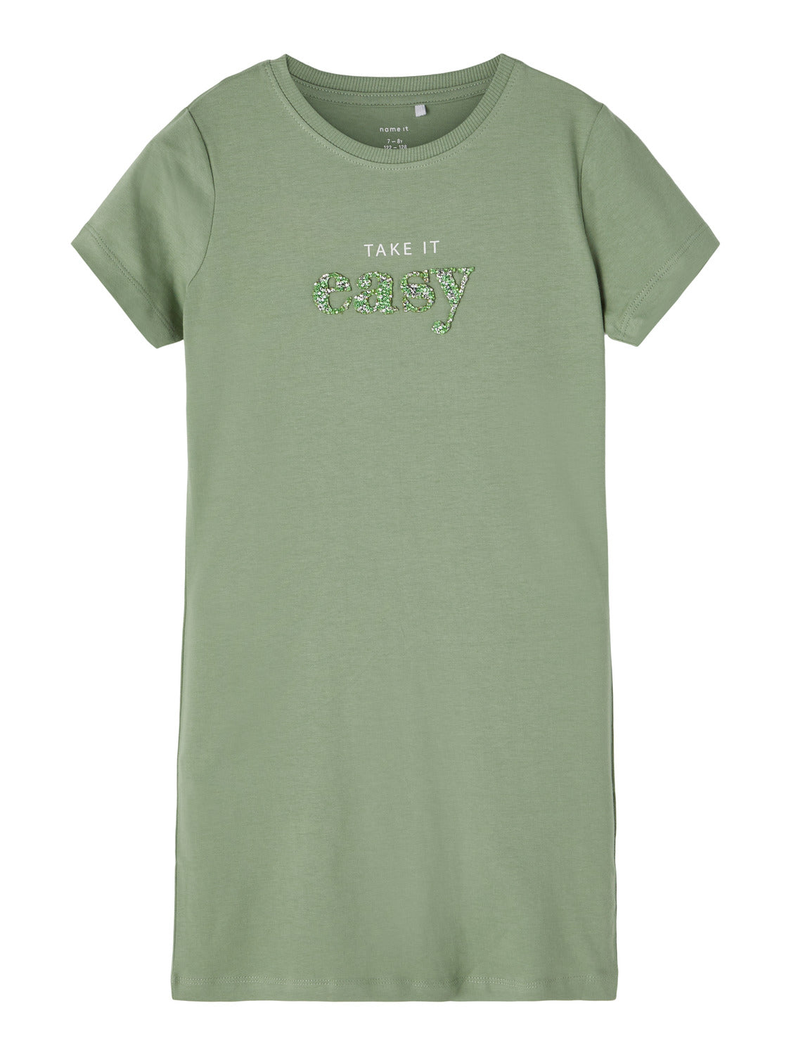 Name it Mädchen Longshirt Minikleid Glitzer edel Teenager NKFFLONIA