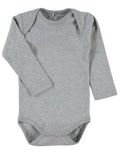 Mädchen Body langarm Langarmbody Geschenkidee Pink Grau Jungen