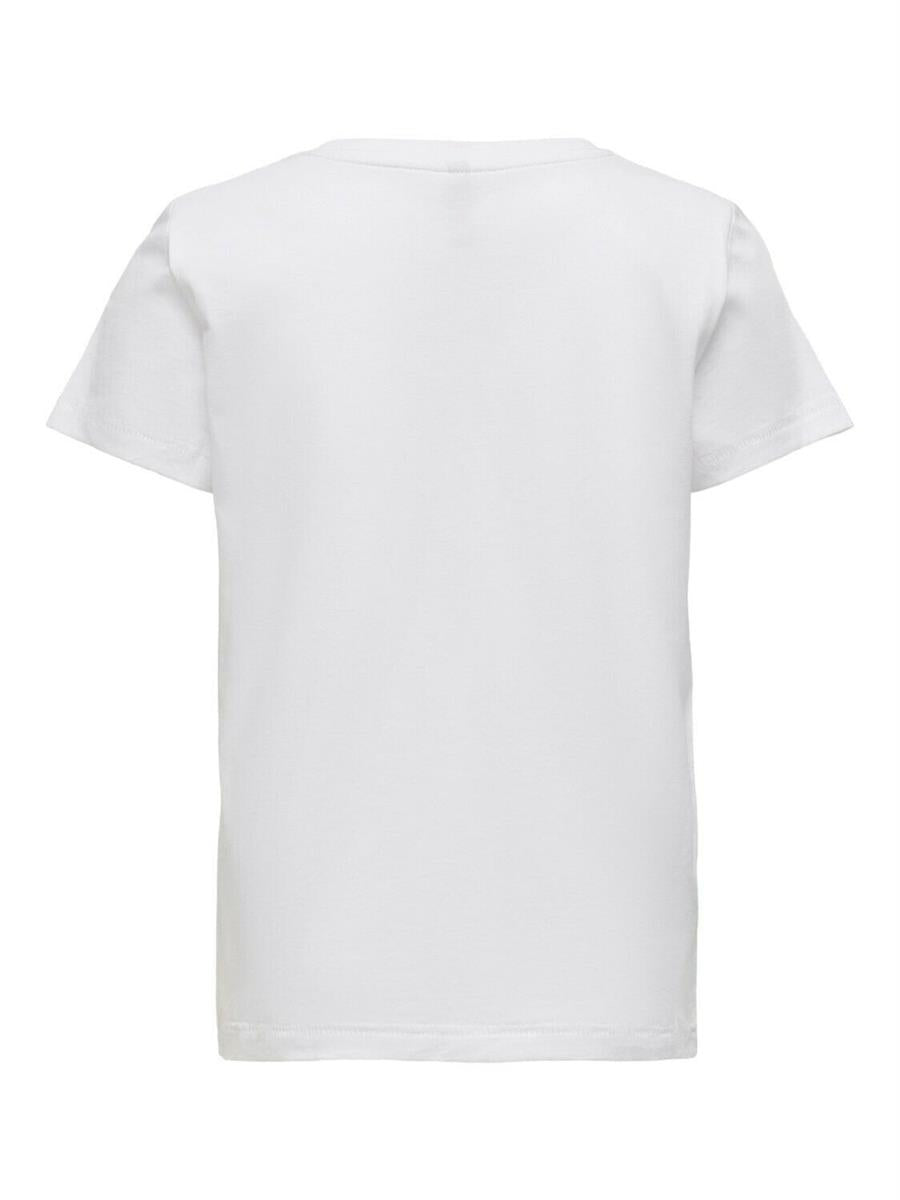 ONLY Mädchen T-Shirt Geschenkidee Teenager Weiß Oliv Gelb Konkia