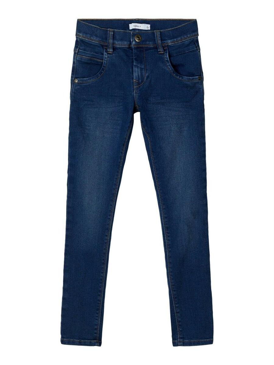 Jungen Slim Jeans schmale Beine Dunkelblau sehr weich Stretch