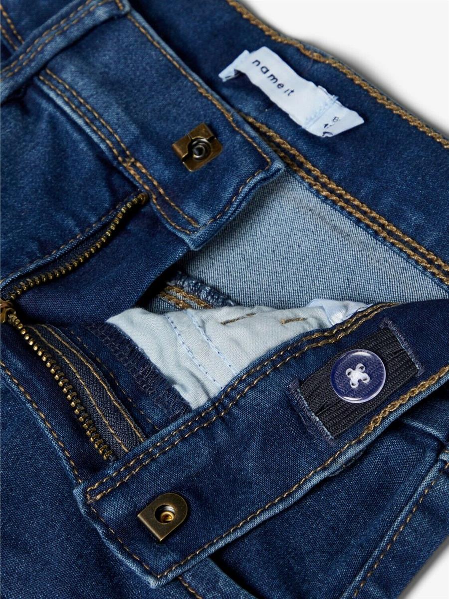 Jungen Slim Jeans schmale Beine Dunkelblau sehr weich Stretch