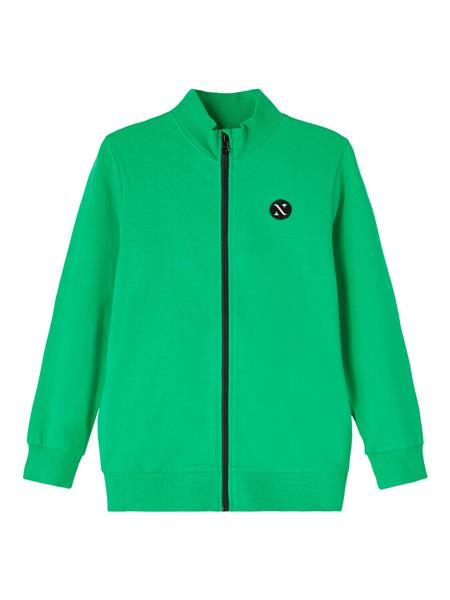 Name it Jungen Sweatjacke leicht Übergangsjacke Grün NKNFALKE