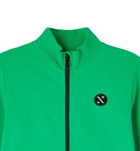 Name it Jungen Sweatjacke leicht Übergangsjacke Grün NKNFALKE