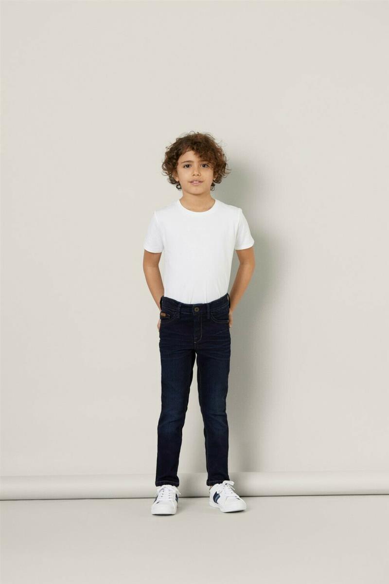 Jungen Jeans Slim Dunkelblau weich extra schlank Schulanfang festlich