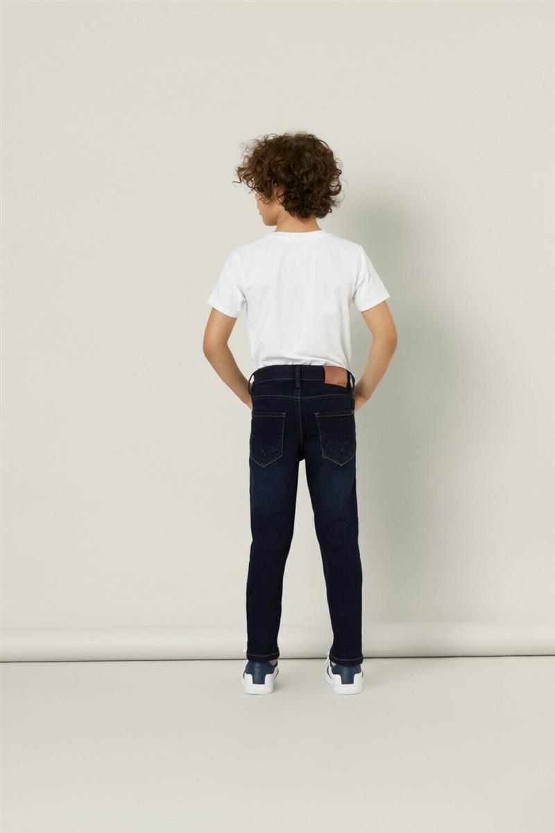 Jungen Jeans Slim Dunkelblau weich extra schlank Schulanfang festlich
