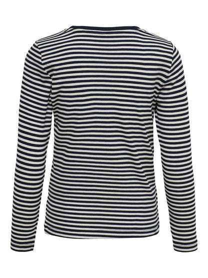 ONLY Mädchen Langarmshirt Streifen Ripp Blau Rose Hellblau