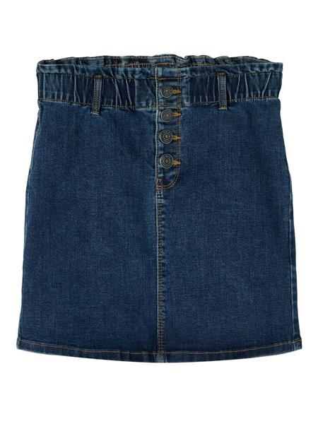 Mädchen Rock Jeansrock high waist Dunkelblau weich regular Geschenk