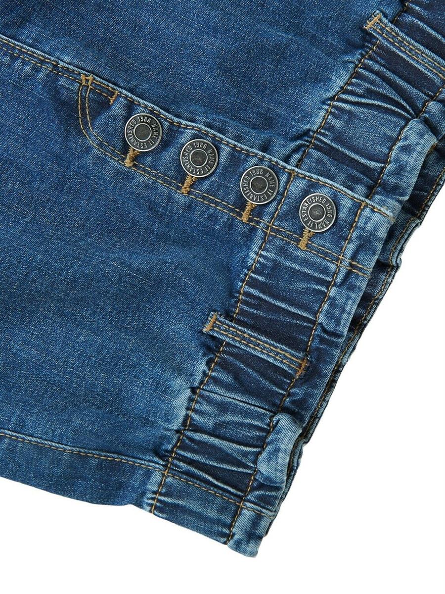 Mädchen Rock Jeansrock high waist Dunkelblau weich regular Geschenk