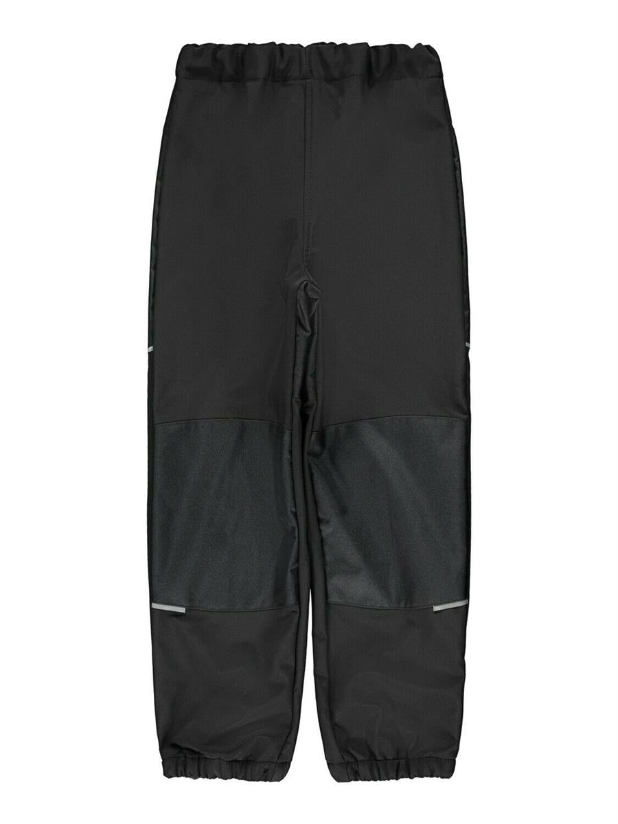 Kinder Softshellhose Regenhose Schnee wasserdicht Schwarz innen Fleece