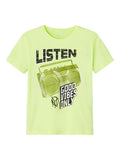 Name it Jungen T-Shirt  Shirt Kurzarm  Blau Orange Neongelb NKMVAGNO