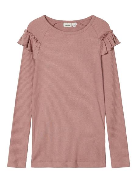 Name it Mädchen Langarmshirt mit Modal edel weich NKFKABEX LS SLIM TOP