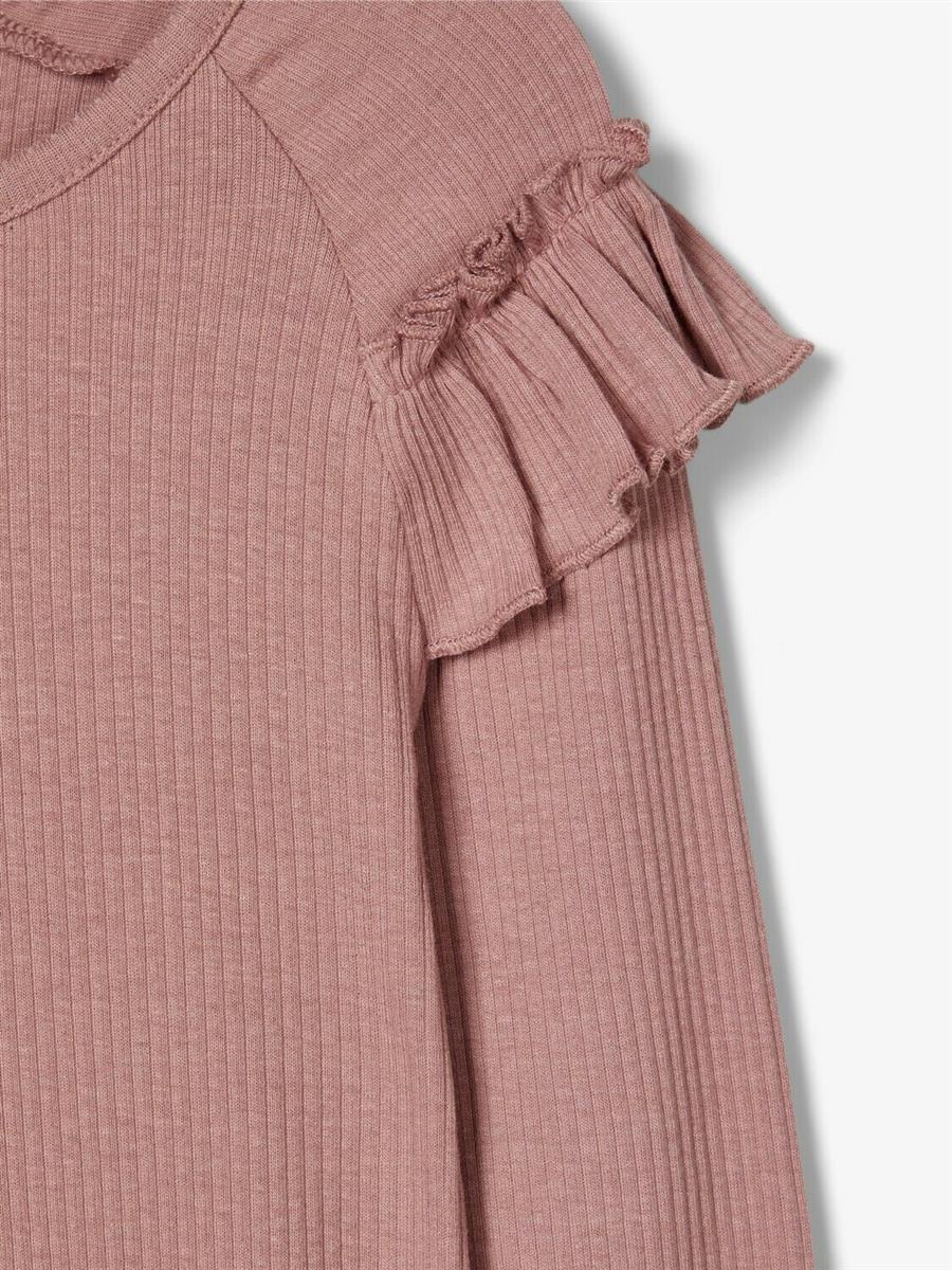 Name it Mädchen Langarmshirt mit Modal edel weich NKFKABEX LS SLIM TOP