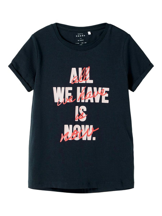 Name it Mädchen T-Shirt Jersey Organic Cotton A-Linie cool