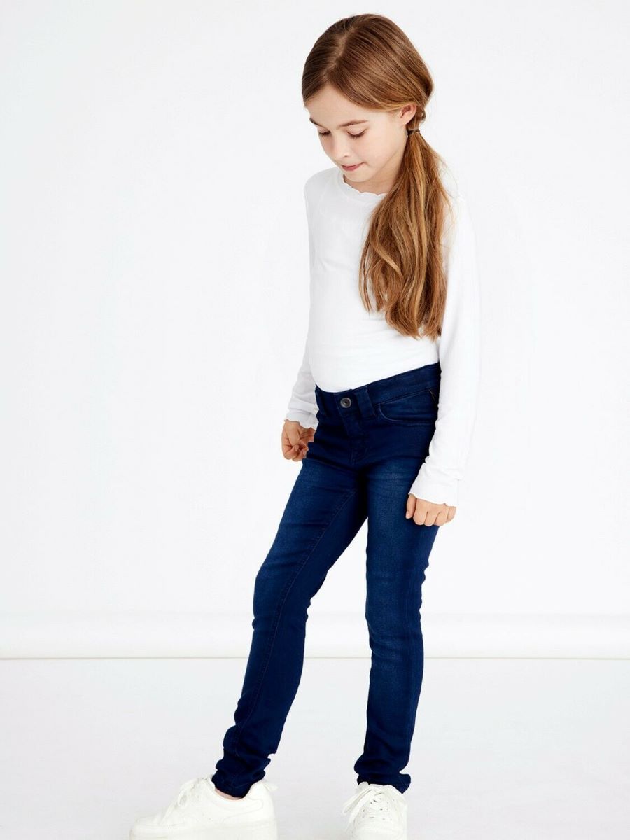 Name it Mädchen Jeans Skinny  Stretch leicht weich edel top NKFPOLLY