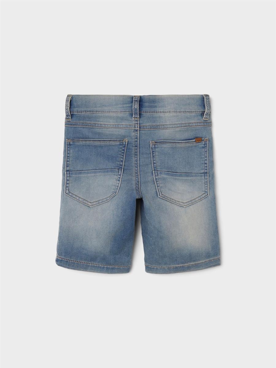 Name it Jungen Jeansshort Slim kurze Jeans Shorts Blau weich  NKMTHEO