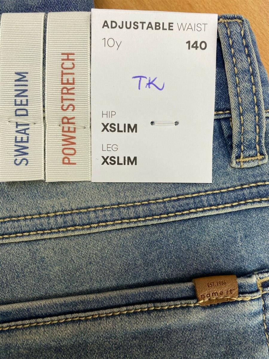 Name it Jungen Jeansshort Slim kurze Jeans Shorts Blau weich  NKMTHEO