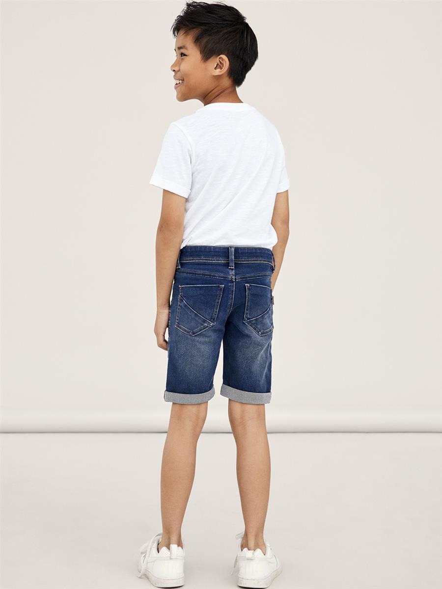 Jungen Jeansshorts kurze Jeans Shorts Blau slim weich schlank edel top