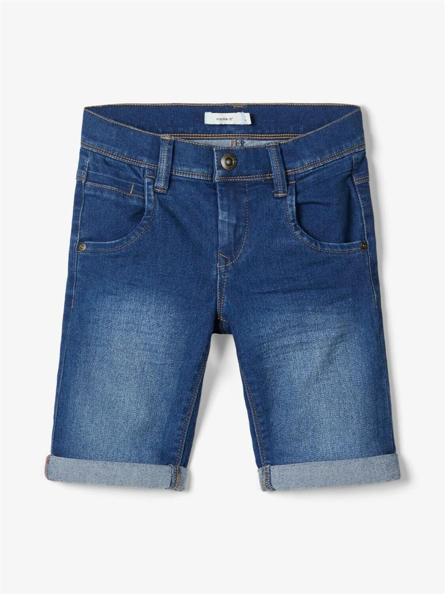Jungen Jeansshorts kurze Jeans Shorts Blau slim weich schlank edel top