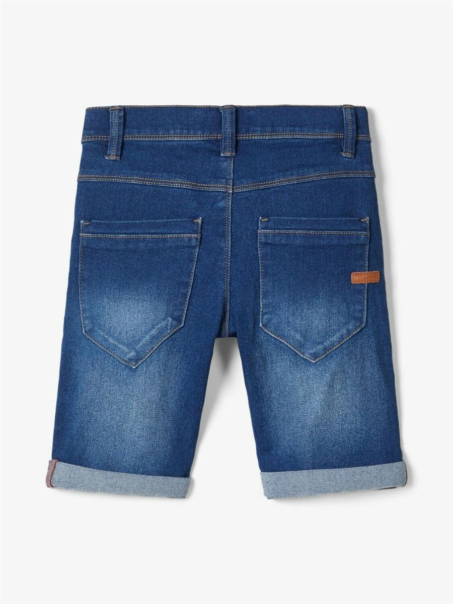 Jungen Jeansshorts kurze Jeans Shorts Blau slim weich schlank edel top