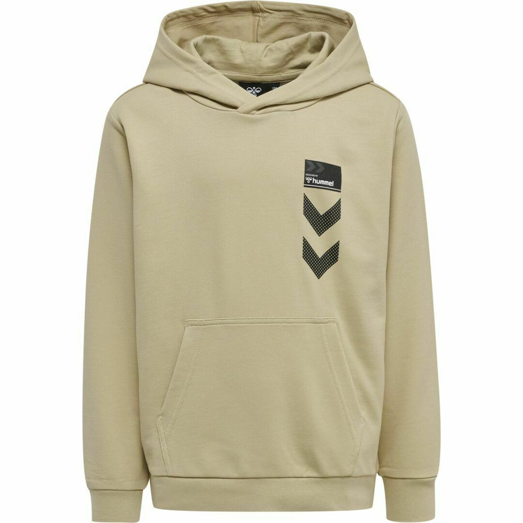 Hummel Kinder Kapuzensweat Sweatshirt Hoodie Schwarz Beige Tasche
