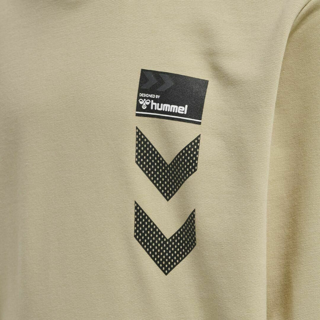 Hummel Kinder Kapuzensweat Sweatshirt Hoodie Schwarz Beige Tasche