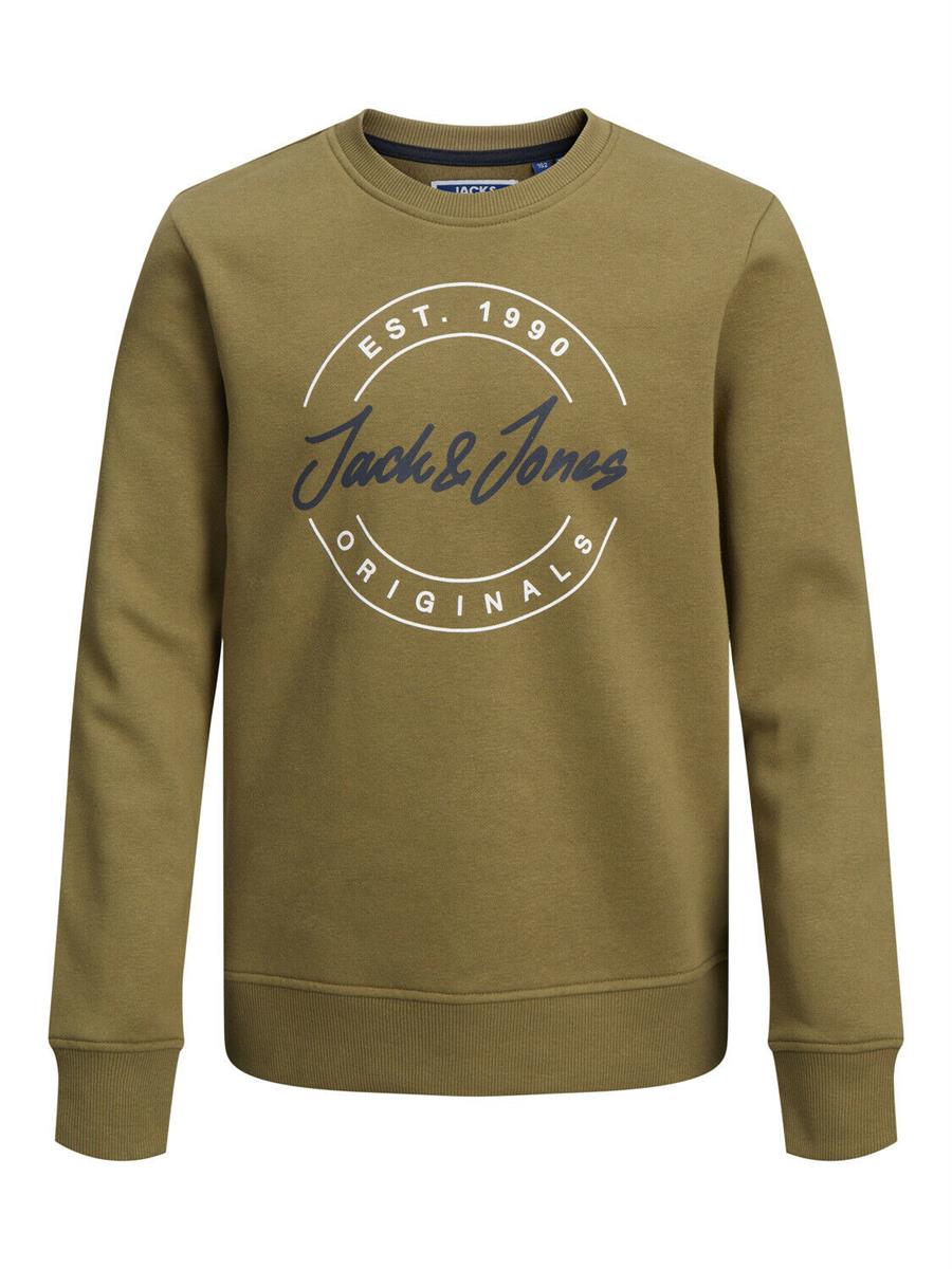 Jack & Jones Jungen Sweatshirt Geschenkidee Oliv Logo