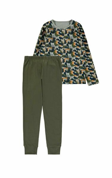 Name it Kinder Schlafanzug Blau Grau Grün hochwertig NKMNIGHTSET