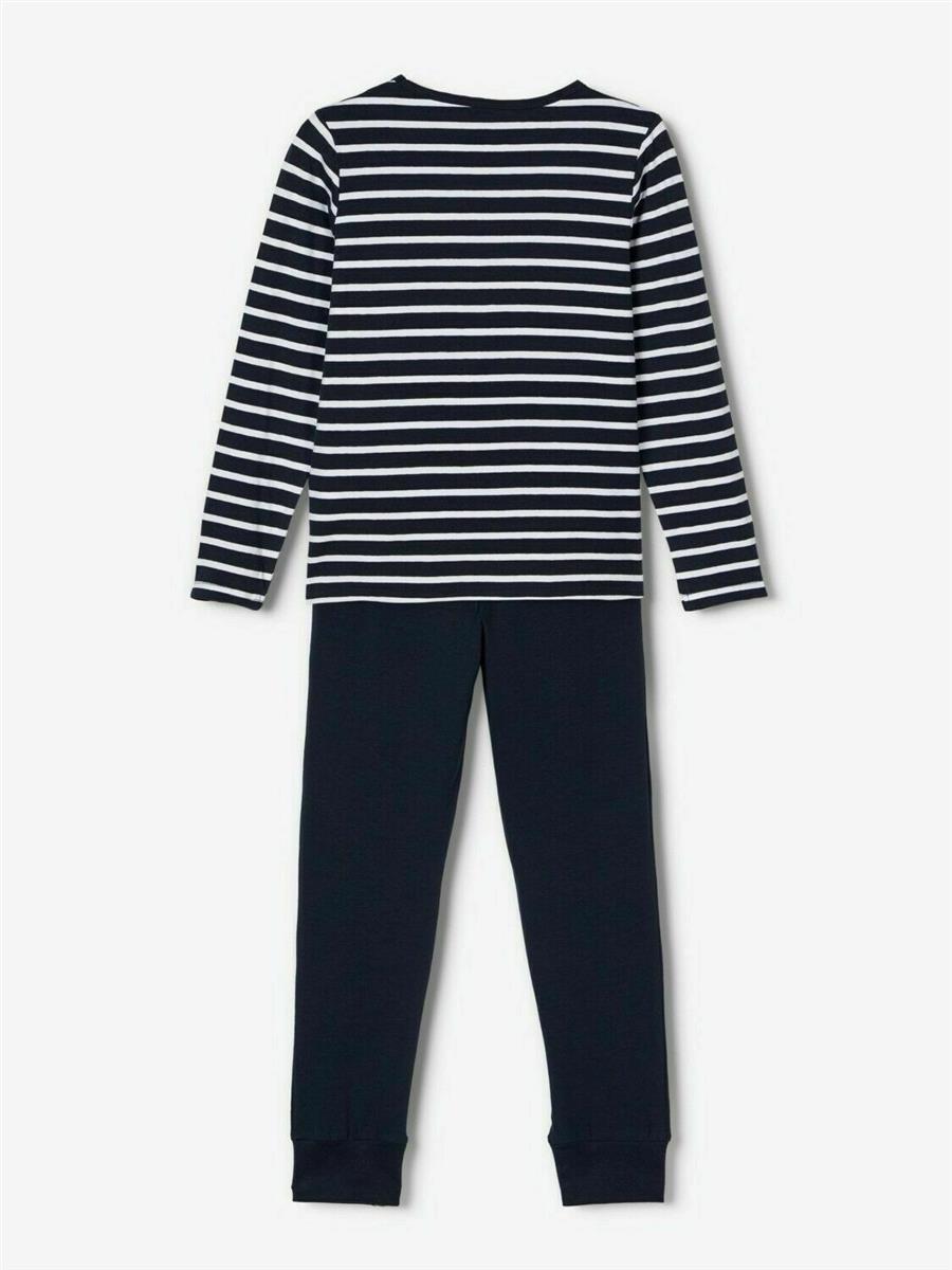 Name it Kinder Schlafanzug Blau Grau Grün hochwertig NKMNIGHTSET