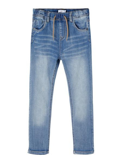 Jungen Jeans Schlupfjeans Sweatdenim Blau super weich regular leicht