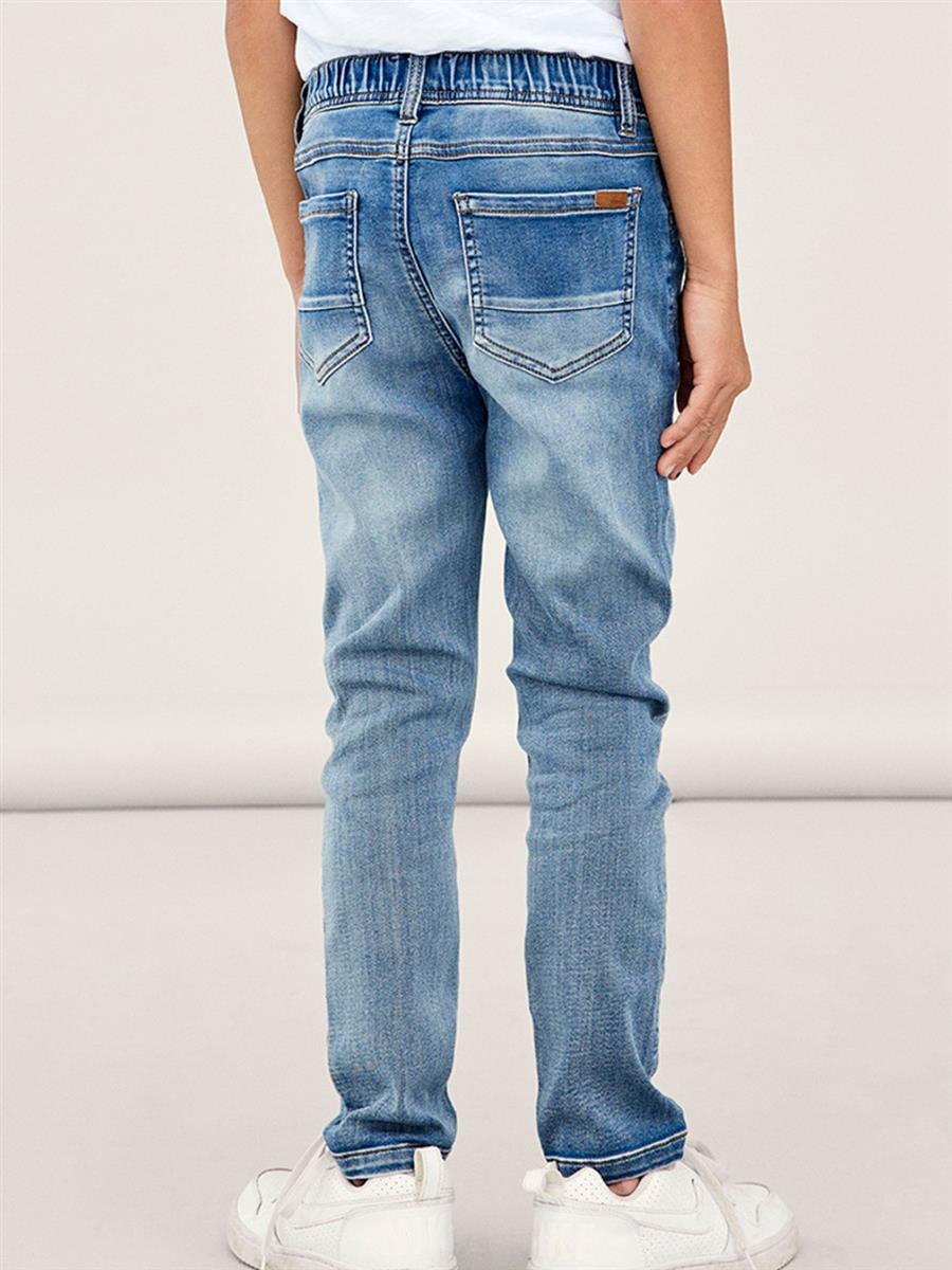 Jungen Jeans Schlupfjeans Sweatdenim Blau super weich regular leicht
