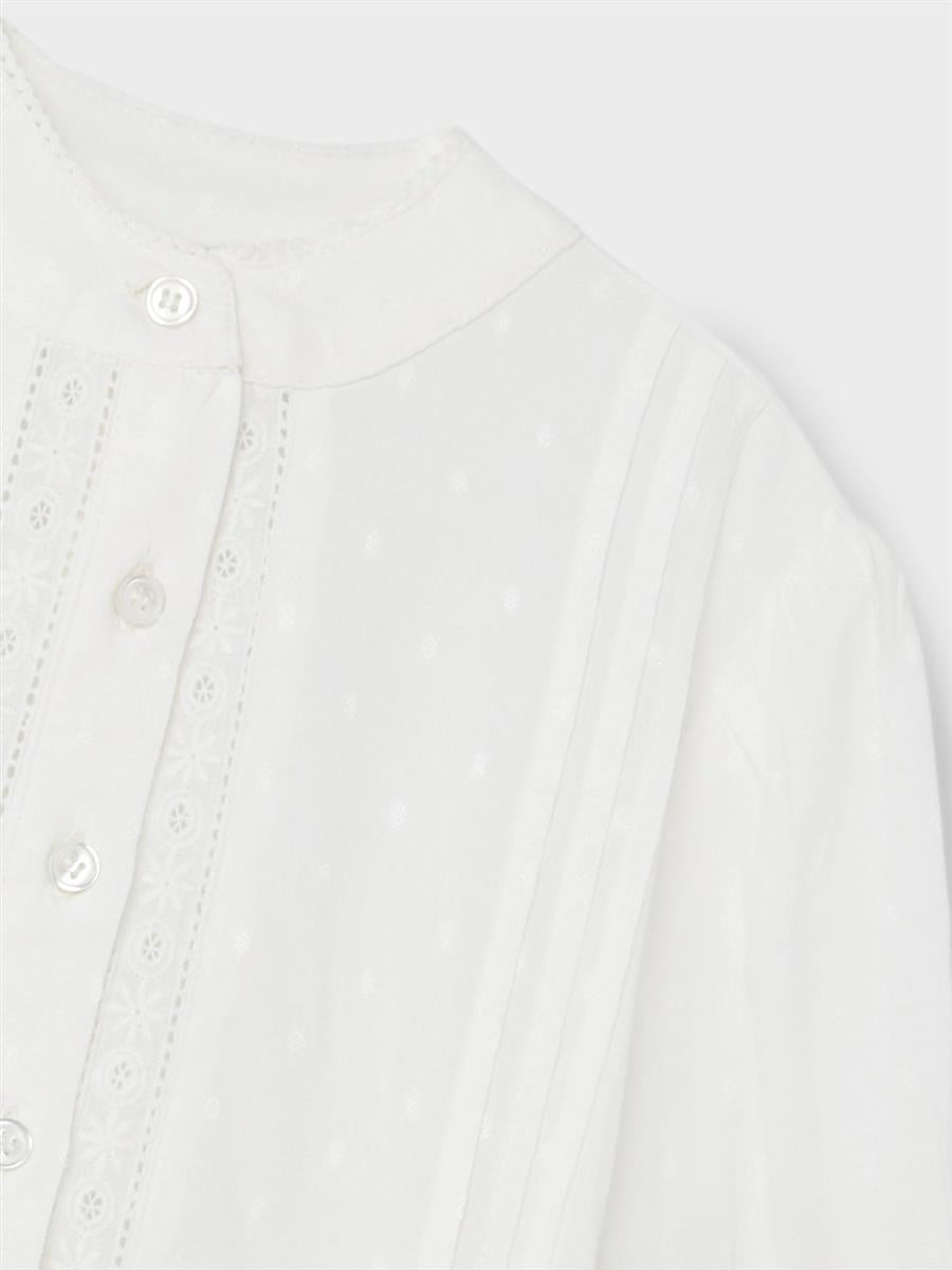 Mädchen Bluse Weiß Tunika edel auch festlich Designer Geschenkidee top