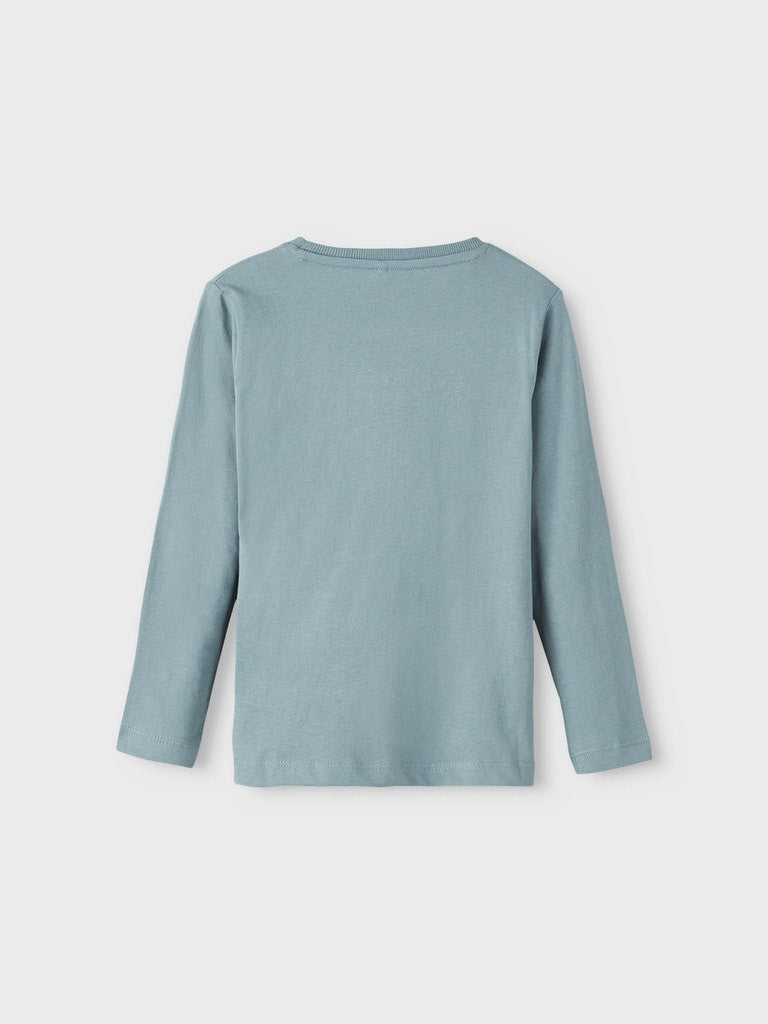 Mädchen Langarmshirt Einhorn Blau Weiß Glitzer Geschenkidee neu top
