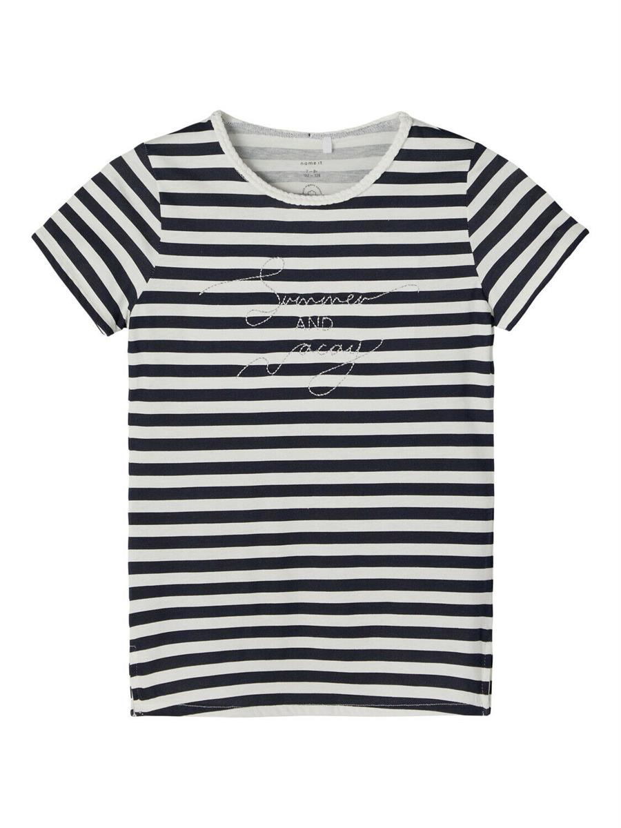 Name it Mädchen T-Shirt Streifen edel organische Baumwolle NKFFILMA