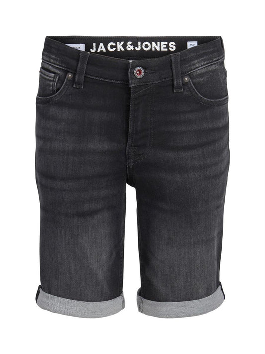 Jack & Jones Jungen Jeansshort Schwarz 12207233 Sweat Denim weich 140 bis 176