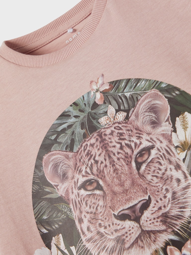 Mädchen T-Shirt Dunkelblau Rose Wollweiß edel Geschenkidee schlank