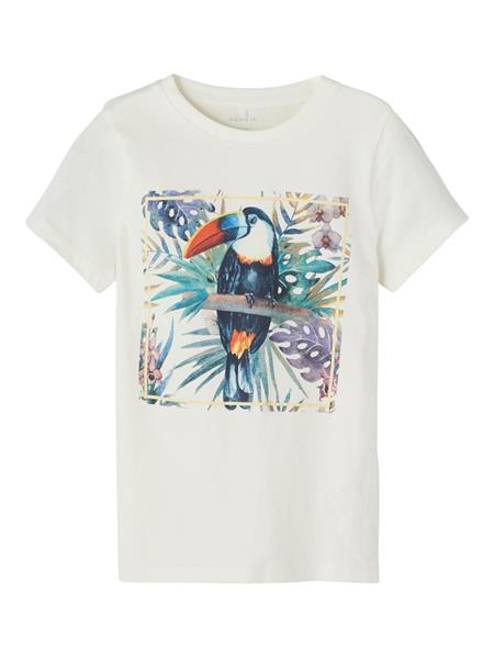 Mädchen T-Shirt Dunkelblau Rose Wollweiß edel Geschenkidee schlank