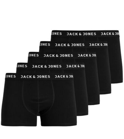 Jack & Jones Jungen Boxershort 5er Pack Logo Schwarz Weiß  JACHUEY