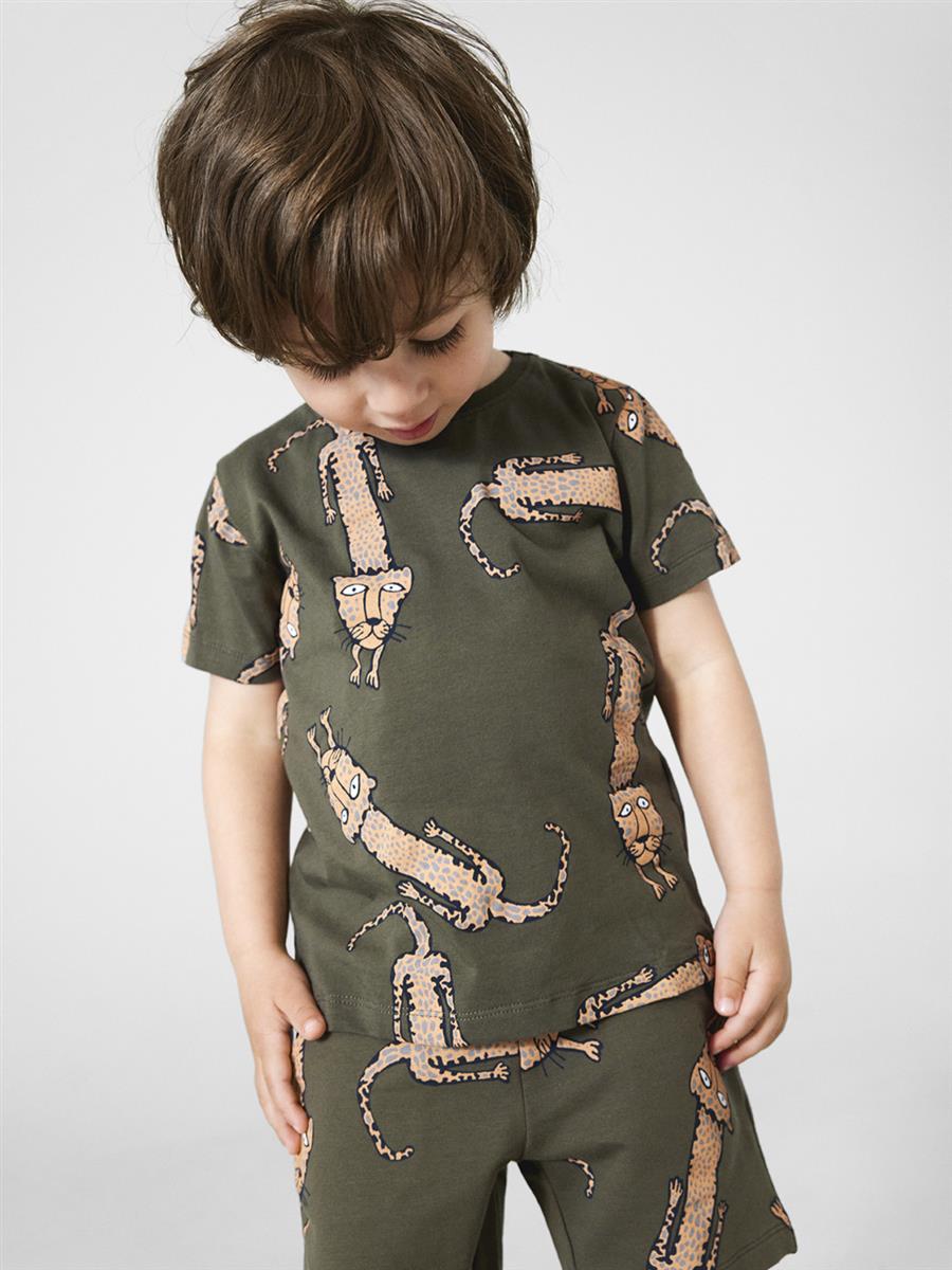 Jungen T-Shirt Dinosaurier Affe Giraffe Geschenkidee cool top