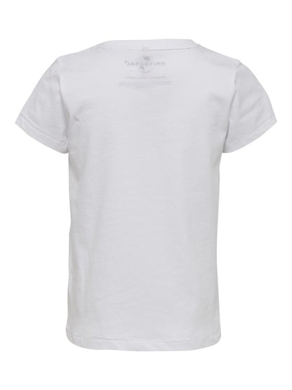 Only Mädchen T-Shirt Designer Weiß Pailletten Geschenkidee Teenie edel