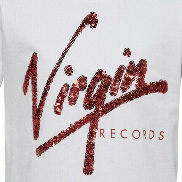 Only Mädchen T-Shirt Designer Weiß Pailletten Geschenkidee Teenie edel