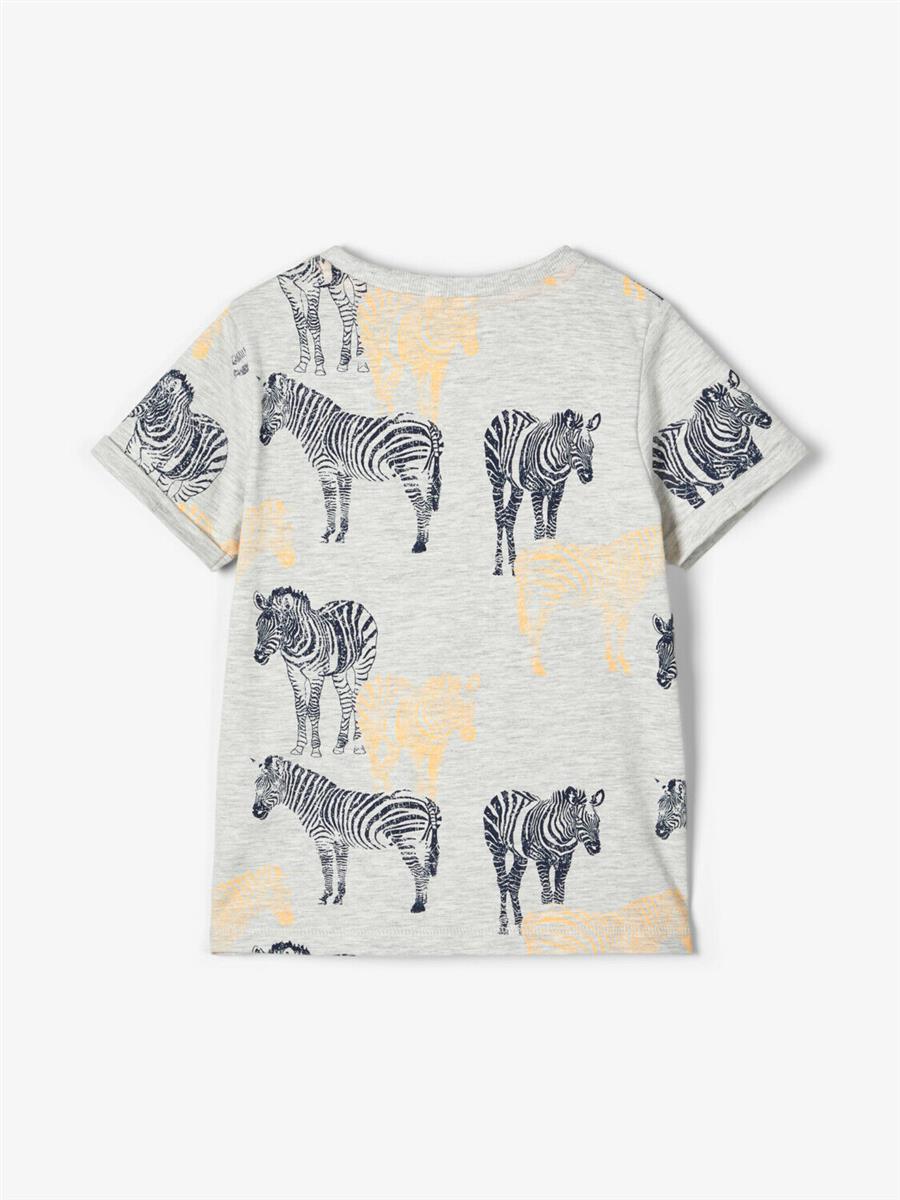 Name it Jungen T-Shirt Zebra Grau Organic Cotton Geschenkidee NMMJASTO