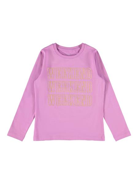 Mädchen Shirt Langarmshirt Glitzer edel Lila Blau Weiß  Geschenkidee