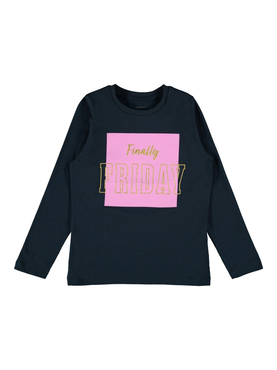 Mädchen Shirt Langarmshirt Glitzer edel Lila Blau Weiß  Geschenkidee