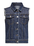 Only Jeansweste Mädchen Nieten Designer Teenager KONLEA