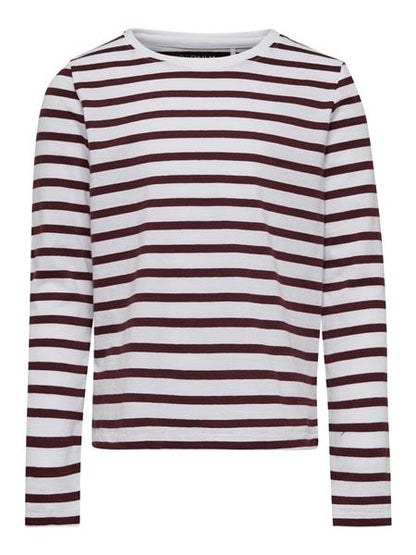 Only Mädchen Langarmshirt Streifen organische Baumwolle Konpure