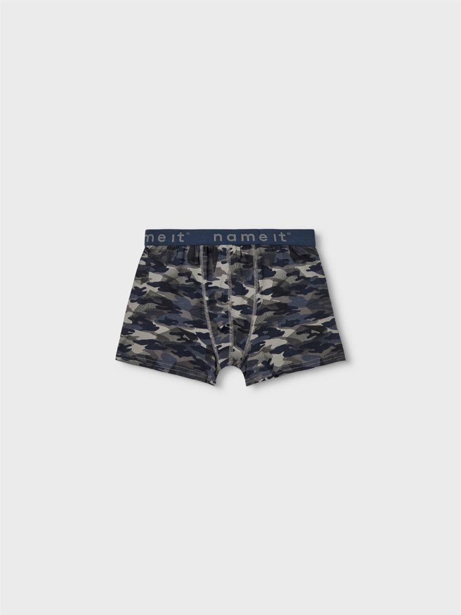 Jungen Boxershort 3er Pack Sparpack Urlaubspack Blau Grau Camoflage