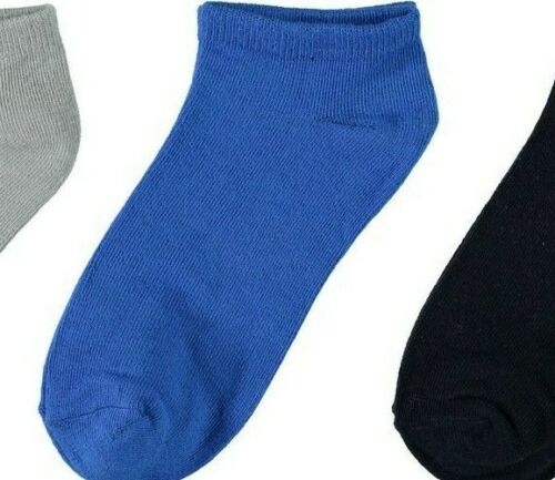 Kinder Sneackersocken 3er Pack kurze Socken Mädchen Jungen Grau Blau