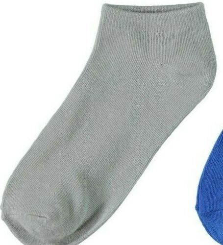 Kinder Sneackersocken 3er Pack kurze Socken Mädchen Jungen Grau Blau